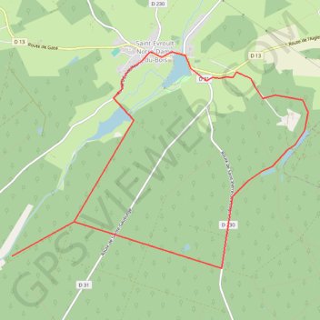 Itinéraire Bol d'oxygène - Saint-Evroult Notre-Dame du Bois, distance, dénivelé, altitude, carte, profil, trace GPS