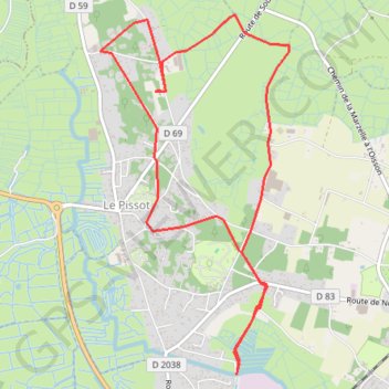 Itinéraire Côte de Lumière, bois Jucaud, bourrines et marais, distance, dénivelé, altitude, carte, profil, trace GPS