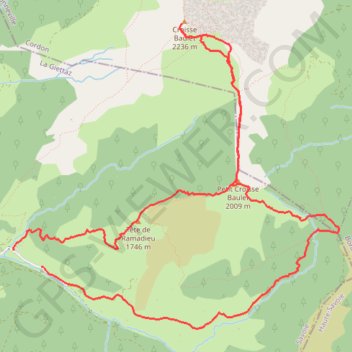 Itinéraire Croisse Baulet, distance, dénivelé, altitude, carte, profil, trace GPS