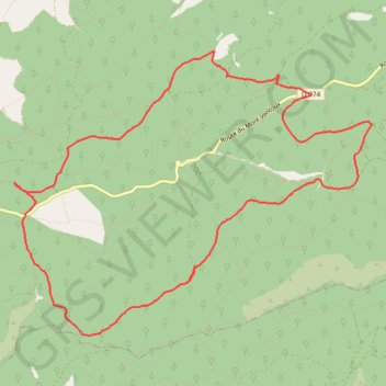 Itinéraire Rando Ventoux face Sud, distance, dénivelé, altitude, carte, profil, trace GPS