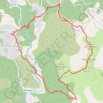 Itinéraire Crêtes macaron 2 inverse, distance, dénivelé, altitude, carte, profil, trace GPS