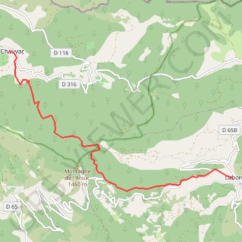 Itinéraire Tour des Baronnies du Buëch - Chauvac - Laborel, distance, dénivelé, altitude, carte, profil, trace GPS