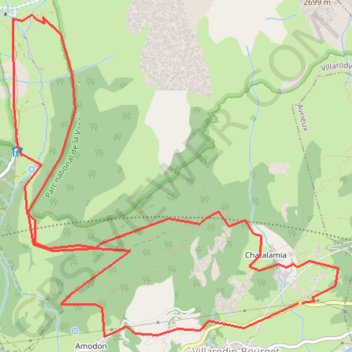 Itinéraire Aussois, Chatalamia - refuge de l'Orgère, distance, dénivelé, altitude, carte, profil, trace GPS