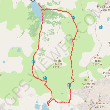 Itinéraire Lac d'argenteuil, distance, dénivelé, altitude, carte, profil, trace GPS