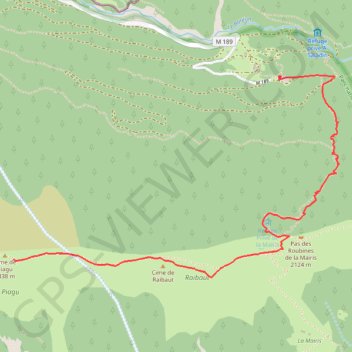 Itinéraire Cime de Piagu, distance, dénivelé, altitude, carte, profil, trace GPS