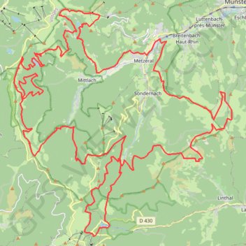 Itinéraire Ultra Trail des Marcaires 85 km, distance, dénivelé, altitude, carte, profil, trace GPS