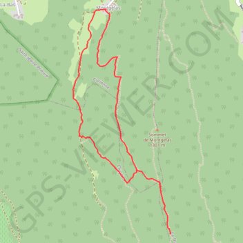 Itinéraire La Croix de Chignin depuis Montgelas, distance, dénivelé, altitude, carte, profil, trace GPS