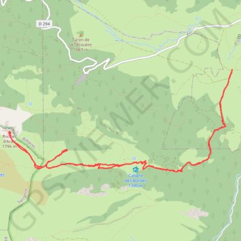 Itinéraire Rocher d'Aran depuis la chapelle de Houndas - Vallée d'Ossau (64), distance, dénivelé, altitude, carte, profil, trace GPS