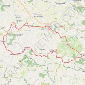 Itinéraire 1 - rando_50km_route_, distance, dénivelé, altitude, carte, profil, trace GPS