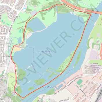Itinéraire Bouchemaine Course, distance, dénivelé, altitude, carte, profil, trace GPS