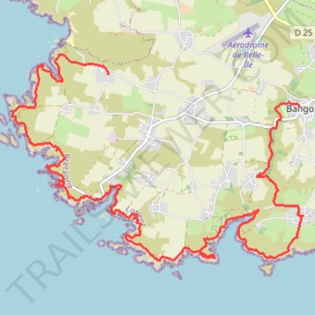 Itinéraire Bangor Randonnée, distance, dénivelé, altitude, carte, profil, trace GPS
