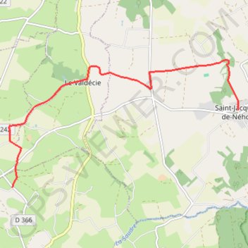 Itinéraire 1 - 8 km, distance, dénivelé, altitude, carte, profil, trace GPS