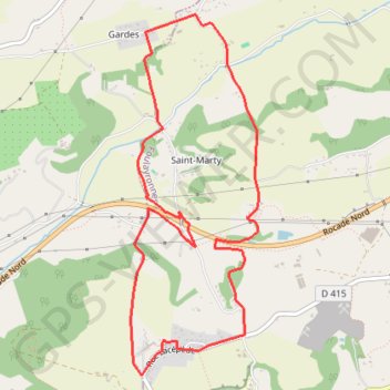 Itinéraire Foulayronnes / Monbran, Chemin de Saint-Jacques - Pays de l'Agenais, distance, dénivelé, altitude, carte, profil, trace GPS
