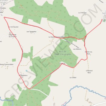 Itinéraire La Forêt - Saint-Christophe de Chaulieu, distance, dénivelé, altitude, carte, profil, trace GPS