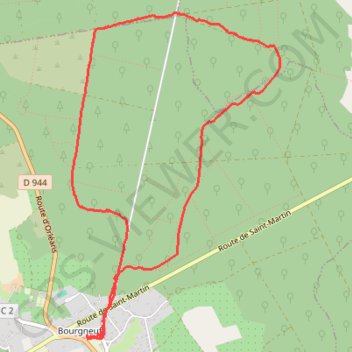 Itinéraire Courses bourgneuf, distance, dénivelé, altitude, carte, profil, trace GPS