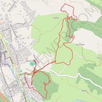 Itinéraire Trail de Montgailhard 10km, distance, dénivelé, altitude, carte, profil, trace GPS