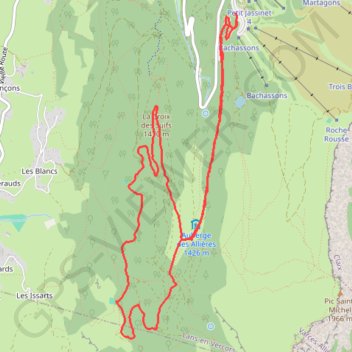 Itinéraire La Sierre - Belvédère, distance, dénivelé, altitude, carte, profil, trace GPS
