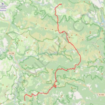 Itinéraire NewTrack, distance, dénivelé, altitude, carte, profil, trace GPS