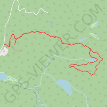 Itinéraire Mont Larose - Nid de l'Aigle - Boucle de la Loutre, distance, dénivelé, altitude, carte, profil, trace GPS