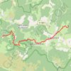 Itinéraire Les Cévennes du gîte des Alpiers au gîte d'Auriac, distance, dénivelé, altitude, carte, profil, trace GPS