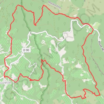 Itinéraire Autour de Suzette, distance, dénivelé, altitude, carte, profil, trace GPS
