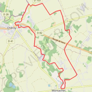 Itinéraire À la recherche du Lunain, distance, dénivelé, altitude, carte, profil, trace GPS