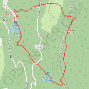Itinéraire Herbouilly, distance, dénivelé, altitude, carte, profil, trace GPS
