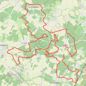 Itinéraire rando-juicq-35km-2925, distance, dénivelé, altitude, carte, profil, trace GPS