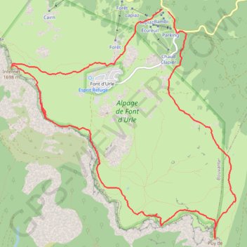 Itinéraire 22 déc. 2020 à 10:44:07, distance, dénivelé, altitude, carte, profil, trace GPS