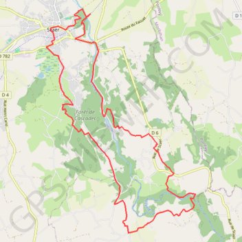 Itinéraire Cornouaille - Scaer, distance, dénivelé, altitude, carte, profil, trace GPS