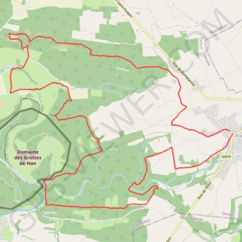 Itinéraire Wavreille - Trail de la WAW 16 Km, distance, dénivelé, altitude, carte, profil, trace GPS