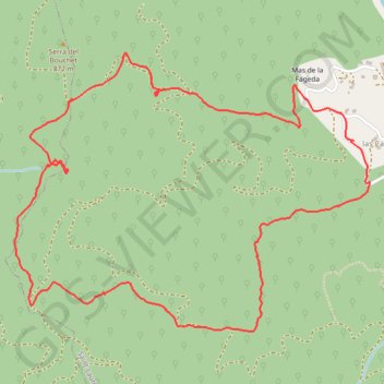 Itinéraire Boucle Roc del Pins - Les Cazottes, distance, dénivelé, altitude, carte, profil, trace GPS