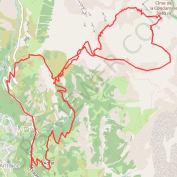 Itinéraire Queyras - condamine, distance, dénivelé, altitude, carte, profil, trace GPS