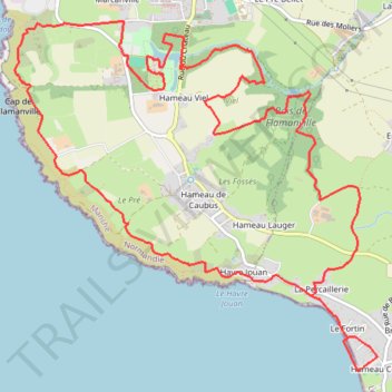 Itinéraire 5 - marche_13km, distance, dénivelé, altitude, carte, profil, trace GPS