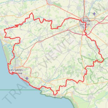 Itinéraire GRP Bocage au littoral vendéen-21834084, distance, dénivelé, altitude, carte, profil, trace GPS