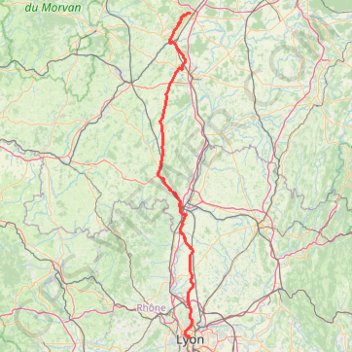 Itinéraire Route from Plac, distance, dénivelé, altitude, carte, profil, trace GPS