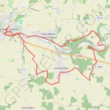 Itinéraire La Ferté Gaucher, le circuit des Cormeaux, distance, dénivelé, altitude, carte, profil, trace GPS