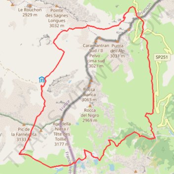 Itinéraire Tour de Toillie, distance, dénivelé, altitude, carte, profil, trace GPS