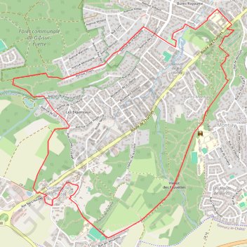 Itinéraire Autour de Gometz le Châtel, distance, dénivelé, altitude, carte, profil, trace GPS