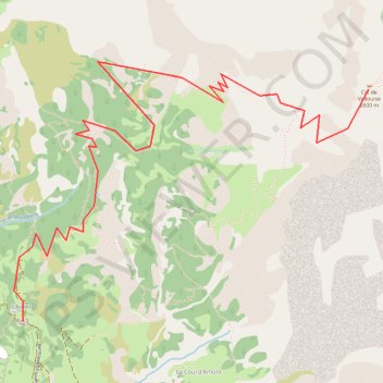 Itinéraire Vallouise, Col de Vallouise - cabane de Chouvet, distance, dénivelé, altitude, carte, profil, trace GPS