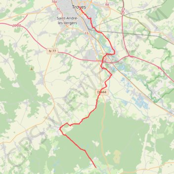 Itinéraire 13 troyes - metz 38, distance, dénivelé, altitude, carte, profil, trace GPS