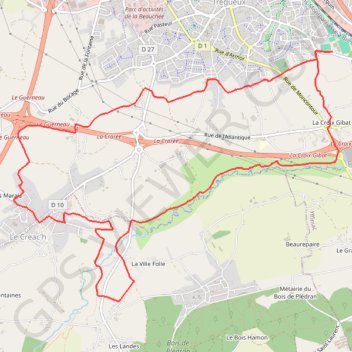 Itinéraire MOULIN DE GERVILLY, distance, dénivelé, altitude, carte, profil, trace GPS