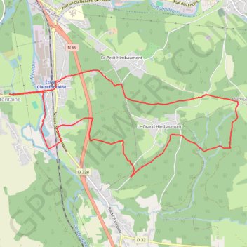Itinéraire Circuit pédestre à Etival Clairefontaine, Vosges, distance, dénivelé, altitude, carte, profil, trace GPS