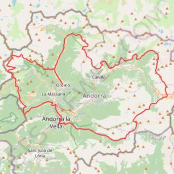 Itinéraire ferran 105 proba 2, distance, dénivelé, altitude, carte, profil, trace GPS