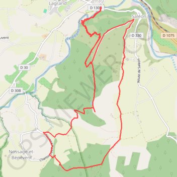 Itinéraire Plateau de Saléon, distance, dénivelé, altitude, carte, profil, trace GPS