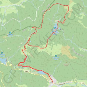 Itinéraire Sewen col des Charbonniers, distance, dénivelé, altitude, carte, profil, trace GPS