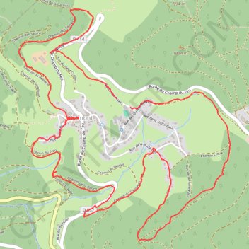 Itinéraire Rallye Pédestre Autour de Belmont, distance, dénivelé, altitude, carte, profil, trace GPS