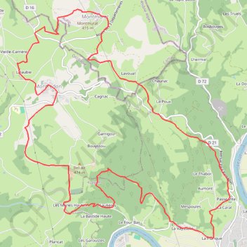 Itinéraire Autour de montredon, distance, dénivelé, altitude, carte, profil, trace GPS