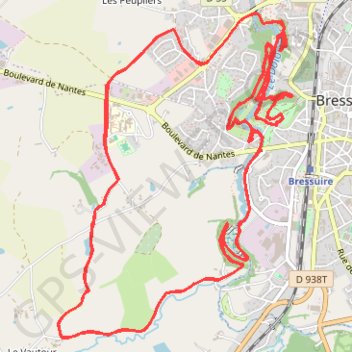 Itinéraire Les Sentiers Bressuirais, distance, dénivelé, altitude, carte, profil, trace GPS