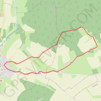 Itinéraire Gressoux-chateau de Saramboz-Bougnon, distance, dénivelé, altitude, carte, profil, trace GPS